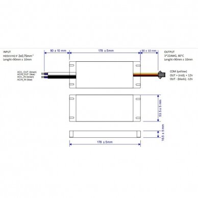 Toiteallikas releega peeglikütte mati juhtimiseks | 12V | 36W | IP20 1 Toiteallikas releega peeglikütte mati juhtimiseks | 12V | 36W | IP20 1