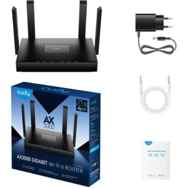 Router | Bezprzewodowy punkt dostępu | Wi-Fi 6 | 2.4 GHz + 5 GHz | do 3000 Mb/s | CUDY WR3000 2 Router | Bezprzewodowy punkt dostępu | Wi-Fi 6 | 2.4 GHz + 5 GHz | do 3000 Mb/s | CUDY WR3000 2