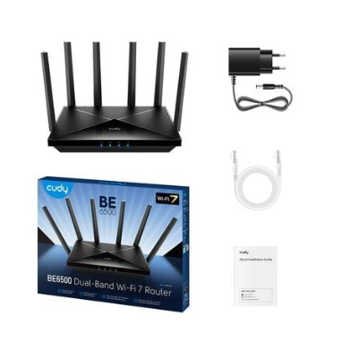 Маршрутизатор | Беспроводной сетевой ретранслятор | Wi-Fi 7 | 2.0ГГц | до 6453Мбит/с | CUDY WR6500 2