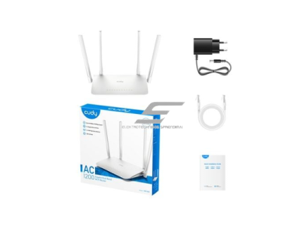 Maršrutizatorius | bevielio tinklo skleidėjas | 2×2 MIMO technologija | Wi-Fi 5 | 2.4GHz + 5GHz | iki 1200Mbps | CUDY WR1300 2 Maršrutizatorius | bevielio tinklo skleidėjas | 2×2 MIMO technologija | Wi-Fi 5 | 2.4GHz + 5GHz | iki 1200Mbps | CUDY WR1300 2