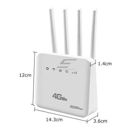 Router | Wireless Access Point | Wi-Fi 6 | 4G LTE | 300Mbps | LAN/WAN 3