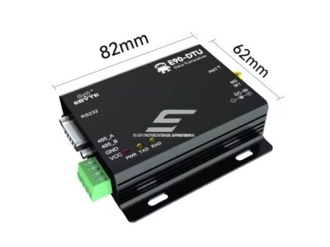 Belaidis ilgo nuotolio PLC radijo modemas | LoRa transiveris | 433MHz | 8-28VDC | 20dBm | 3 km | RS232/RS485 1 Belaidis ilgo nuotolio PLC radijo modemas | LoRa transiveris | 433MHz | 8-28VDC | 20dBm | 3 km | RS232/RS485 1
