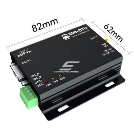 Juhtmevaba pika vahemaa PLC raadioside modem | LoRa vastuvõtja | 433MHz | 8–28VDC | 20dBm | 3 km | RS232/RS485 1 Juhtmevaba pika vahemaa PLC raadioside modem | LoRa vastuvõtja | 433MHz | 8–28VDC | 20dBm | 3 km | RS232/RS485 1