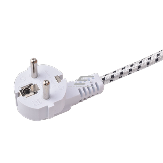 Przewód zasilający odporny na wysoką temperaturę do sprzętu AGD | 16A | 250V | kabel 1.5m | H05VV-F | miedziany | uniwersalny | z otwartymi końcami | CE 2