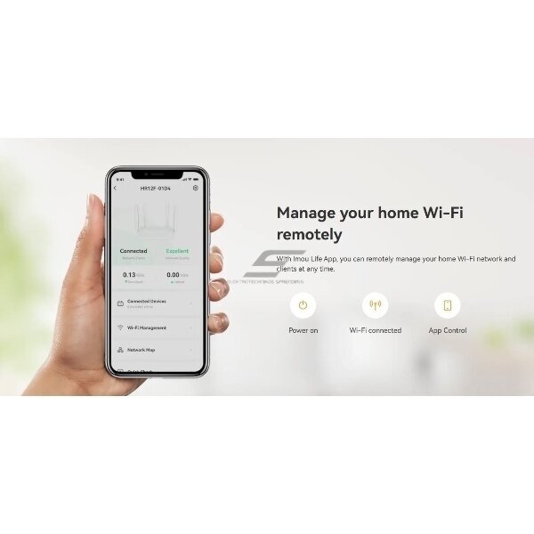 Router | Wireless Access Point | Wi-Fi | 2.4GHz (300Mbps) | 5GHz (867Mbps) | HR12F IMOU 3