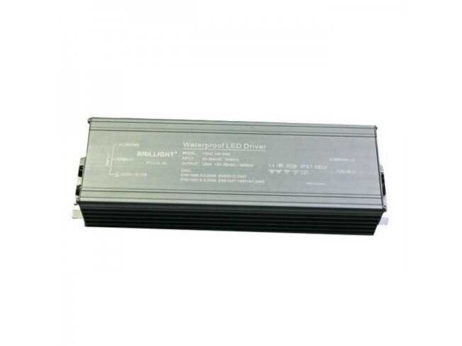 Maitinimo šaltinis | LED | 30-36V | 120W | 3400mA | IP67 | Brillight | YSHC-120-3000 | 2050710189043 Maitinimo šaltinis | LED | 30-36V | 120W | 3400mA | IP67 | Brillight | YSHC-120-3000 | 2050710189043