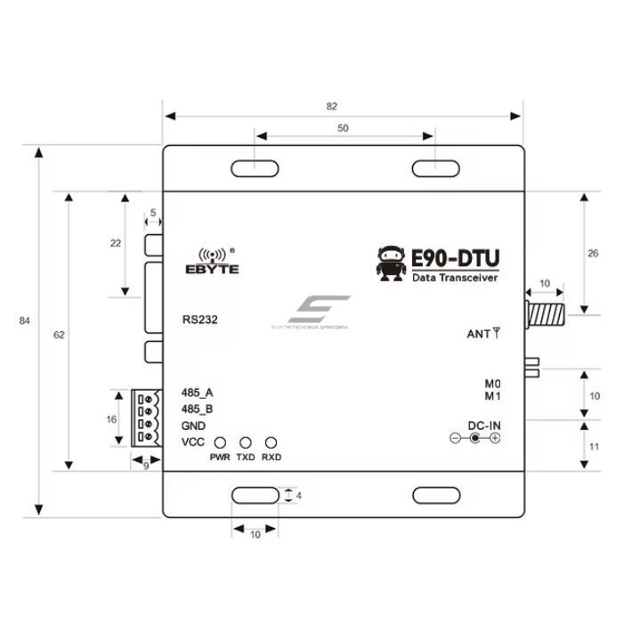 Juhtmevaba pika vahemaa PLC raadioside modem | LoRa vastuvõtja | 433MHz | 8–28VDC | 20dBm | 3 km | RS232/RS485 3 Juhtmevaba pika vahemaa PLC raadioside modem | LoRa vastuvõtja | 433MHz | 8–28VDC | 20dBm | 3 km | RS232/RS485 3