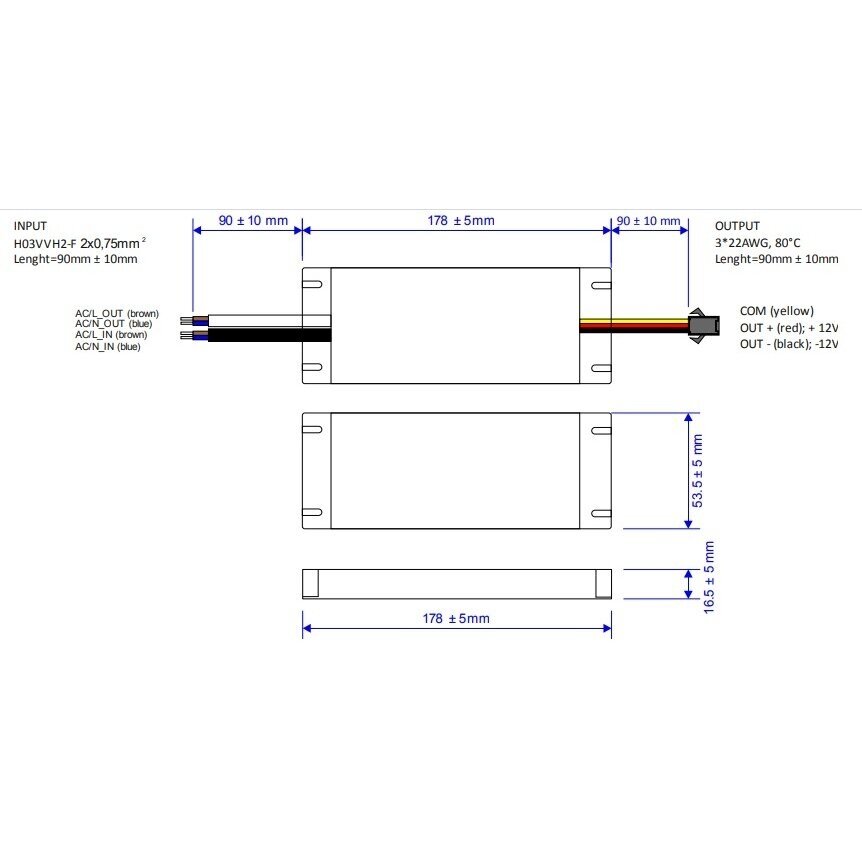 Toiteallikas releega peeglikütte mati juhtimiseks | 12V | 36W | IP20 1 Toiteallikas releega peeglikütte mati juhtimiseks | 12V | 36W | IP20 1