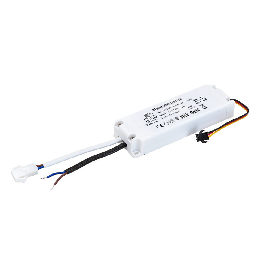 Toiteallikas releega peeglikütte mati juhtimiseks | 12V | 24W | IP20 Toiteallikas releega peeglikütte mati juhtimiseks | 12V | 24W | IP20