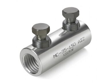 Varžtinė mova | jungtis | laidų sujungimui | 16-70mm² | iki 1-12kV | apvali | MC-16-70 Varžtinė mova | jungtis | laidų sujungimui | 16-70mm² | iki 1-12kV | apvali | MC-16-70