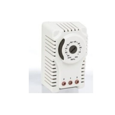 Mehānisks sadalnes higrostats | 10–90 % RH | 110–250 V AC | 10 (5) A | DIN sliede | IP20 | Plastim PHG02