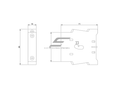 Mechaninė blokiruotė kontaktoriams | NC+NC | 16A | FC1-3 | Promfactor Baltic | MIFC1-3 | 4779040155839 1
