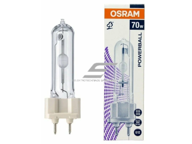 Metalo halogeninė lempa G12 | 70W | 95V | 3000K | 7400lm | HCI-T 70W/830 WDL Osram 1 Metalo halogeninė lempa G12 | 70W | 95V | 3000K | 7400lm | HCI-T 70W/830 WDL Osram 1