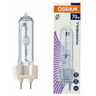 Metallhalogeniidlamp G12 | 70W | 95V | 3000K | 7400lm | HCI-T 70W/830 WDL Osram 1
