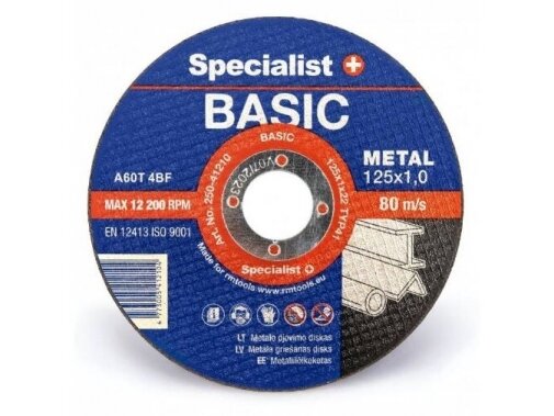 Metalo pjovimo diskas | 25x1x22mm | Specialist+ | Basic | 250-41210 | 4773005412104 Metalo pjovimo diskas | 25x1x22mm | Specialist+ | Basic | 250-41210 | 4773005412104