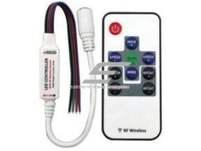 LED mini RGB valdiklis | modulis | 144W | 5-24VDC | 42x12x3mm | 3 kanalai | ant laido | su pulteliu LED mini RGB valdiklis | modulis | 144W | 5-24VDC | 42x12x3mm | 3 kanalai | ant laido | su pulteliu