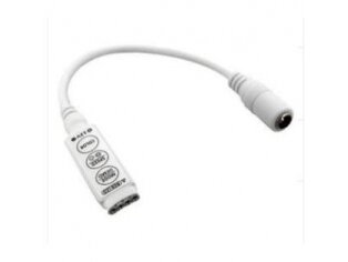 LED mini RGB juostų valdiklis | 144W | 12VDC | 42x12x3mm | 3 kanalai | ant laido LED mini RGB juostų valdiklis | 144W | 12VDC | 42x12x3mm | 3 kanalai | ant laido