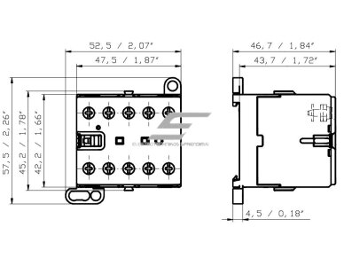 Mini kontaktorius | 3P | 20A | 4kW | 220-240VAC | 3NA | ABB | B6-30-10-80