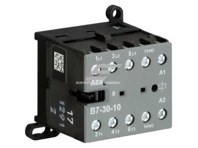 Mini kontaktorius | 3P | 20A | 5,5kW | 230VAC | 1NA | ABB | GJL1311001R8100 | B07-30-10-80 Mini kontaktorius | 3P | 20A | 5,5kW | 230VAC | 1NA | ABB | GJL1311001R8100 | B07-30-10-80