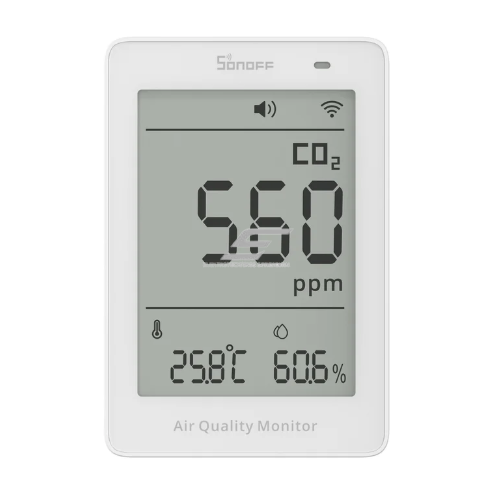 Inteligentny miernik jakości powietrza w pomieszczeniach Sonoff AirGuard CO₂ SAWF-08P | CO₂, temperatura, wilgotność | Matter over Wi-Fi | czujniki NDIR | integracja z Apple Home, Alexa, Google Home Inteligentny miernik jakości powietrza w pomieszczeniach Sonoff AirGuard CO₂ SAWF-08P | CO₂, temperatura, wilgotność | Matter over Wi-Fi | czujniki NDIR | integracja z Apple Home, Alexa, Google Home