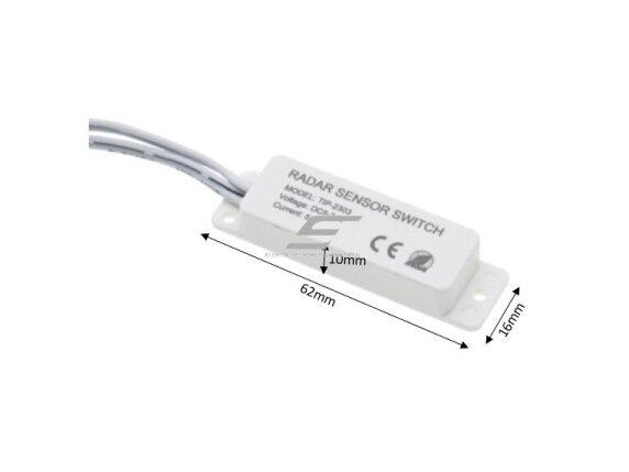 Mikrobangų radarinis judesio jutiklis | apšvietimo valdiklis LED juostoms | 5-24VDC | 5A | 5.8GHz 3