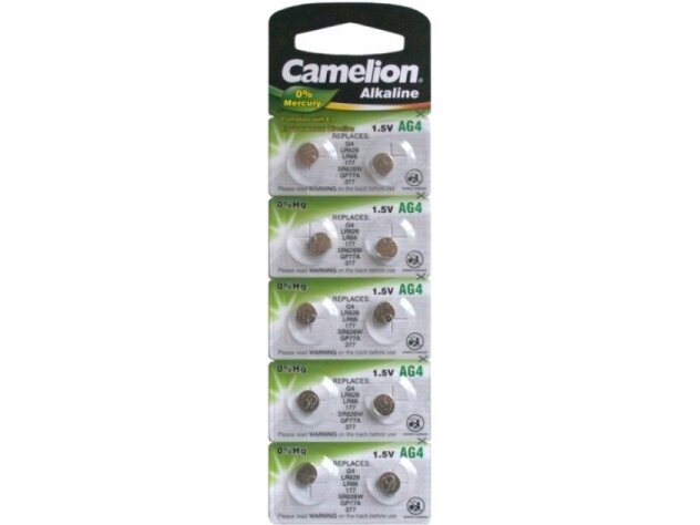 Mikro elementai | baterijos be gyvsidabrio | AG4 | 10 vnt. | Camelion | 4260216454400 Mikro elementai | baterijos be gyvsidabrio | AG4 | 10 vnt. | Camelion | 4260216454400