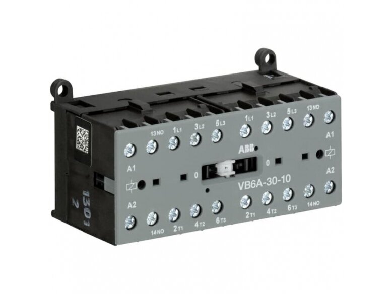 Mini kontaktorius | 3P | 20A | 4kW | 24VDC | 3NA | ABB | GJL1211911R0101 | VB6A-30-10-01 Mini kontaktorius | 3P | 20A | 4kW | 24VDC | 3NA | ABB | GJL1211911R0101 | VB6A-30-10-01
