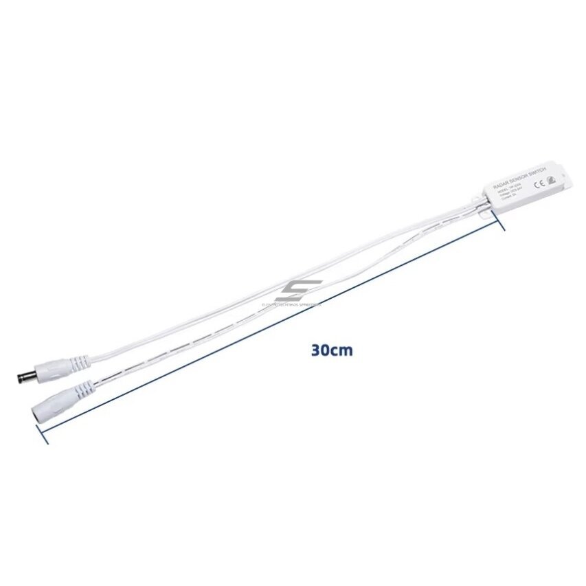 Czujnik ruchu radarowy mikrofalowy | sterownik oświetlenia dla taśm LED | 5-24VDC | 5A | 5.8GHz 4