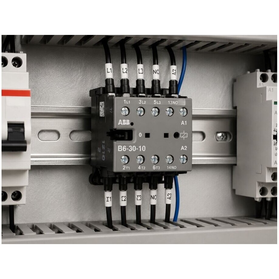 Mini kontaktors | 3P | 20A | 4kW | 220-240VAC | 3NO | ABB | B6-30-10-80 2 Mini kontaktors | 3P | 20A | 4kW | 220-240VAC | 3NO | ABB | B6-30-10-80 2