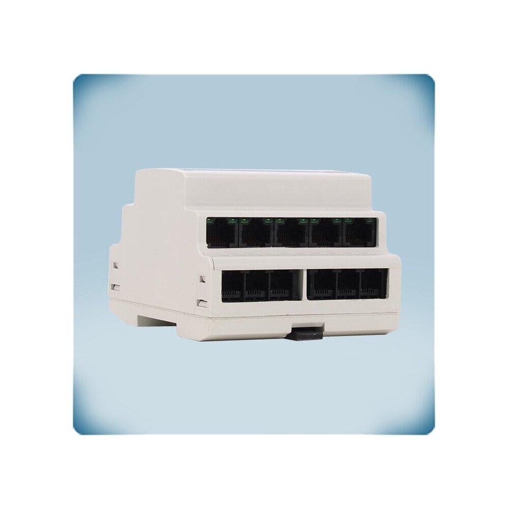 Modbus RTU jaotuskarp PoM | 10×RJ45 24VDC 1,5A + 12×RJ12 3,3VDC 0,3A | DIN-liist | IP20 | 0…60°C | Sentera Controls | DLDBM22 3