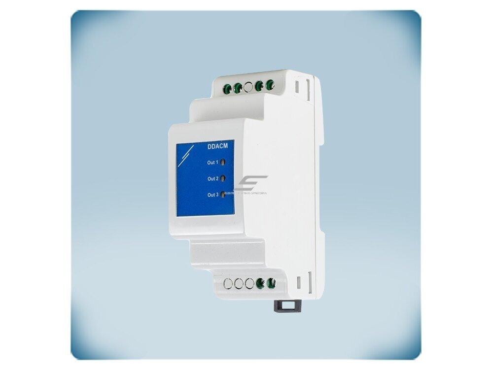 Modbus RTU į analoginį signalą keitiklis | 3 išėjimai 0-10VDC/0-20mA/PWM | galvaninė izoliacija | 24VDC PoM | DIN bėgelis | IP20 | Sentera Controls | DDACM-I3