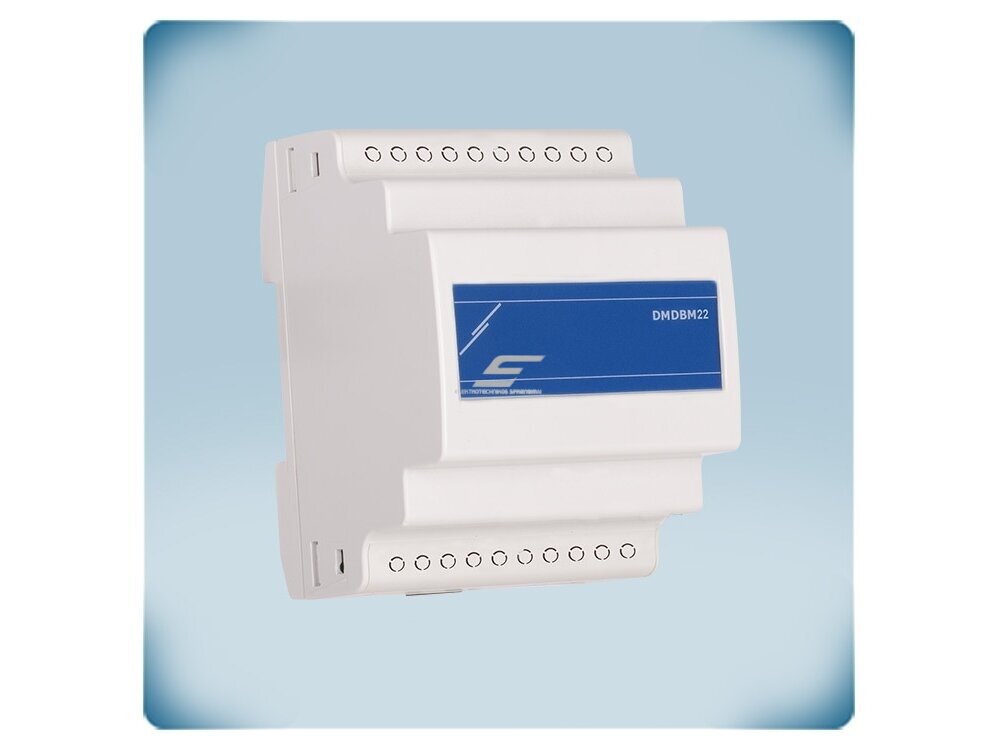 Modbus RTU paskirstymo dėžutė PoM | 10×RJ45 24VDC + 12×RJ12 3,3VDC | 1,5A | DIN bėgelis | IP20 | -30…+85°C | Sentera Controls | DMDBM22