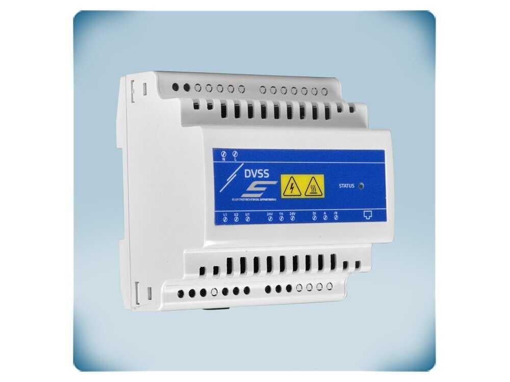 Modulinis elektroninis ventiliatoriaus greičio reguliatorius | Modbus RTU | TK | 6A | 110-230VAC | ant DIN | Sentera Controls | DVSS8-60-DM