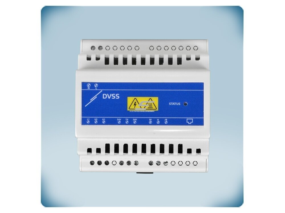 Modulinis elektroninis ventiliatoriaus greičio reguliatorius | Modbus RTU | TK | 6A | 110-230VAC | ant DIN | Sentera Controls | DVSS8-60-DM 1