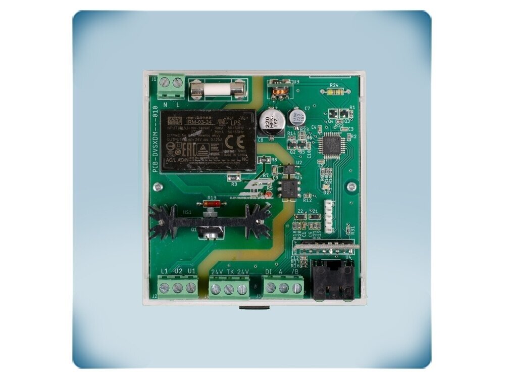 Modulinis elektroninis ventiliatoriaus greičio reguliatorius | Modbus RTU | TK | 6A | 110-230VAC | ant DIN | Sentera Controls | DVSS8-60-DM 5
