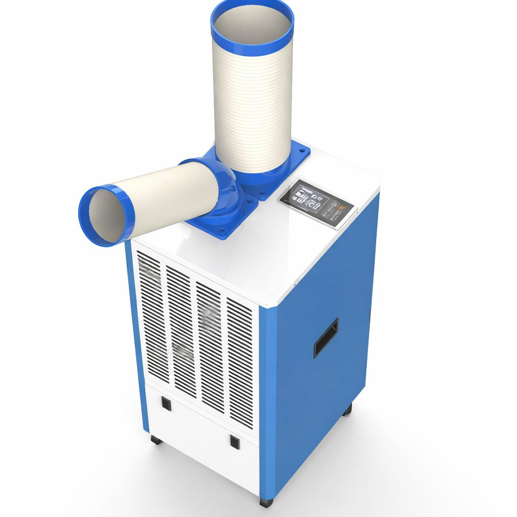 Mobiilne õhukonditsioneer | tööstuslik | 5 L veepaak | 9200 BTU | 220V | 5000 m³/h | 1.15 kW | 425x475x920 mm 3