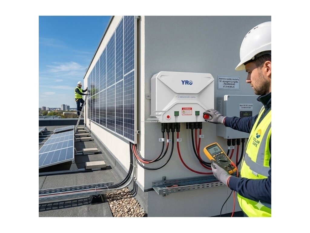 Avarinis saulės modulių DC atjungimo jungiklis | Rapid Shutdown jungiklis | 1500V DC | 26A | IP66 | 12P | WiFi 4 Avarinis saulės modulių DC atjungimo jungiklis | Rapid Shutdown jungiklis | 1500V DC | 26A | IP66 | 12P | WiFi 4