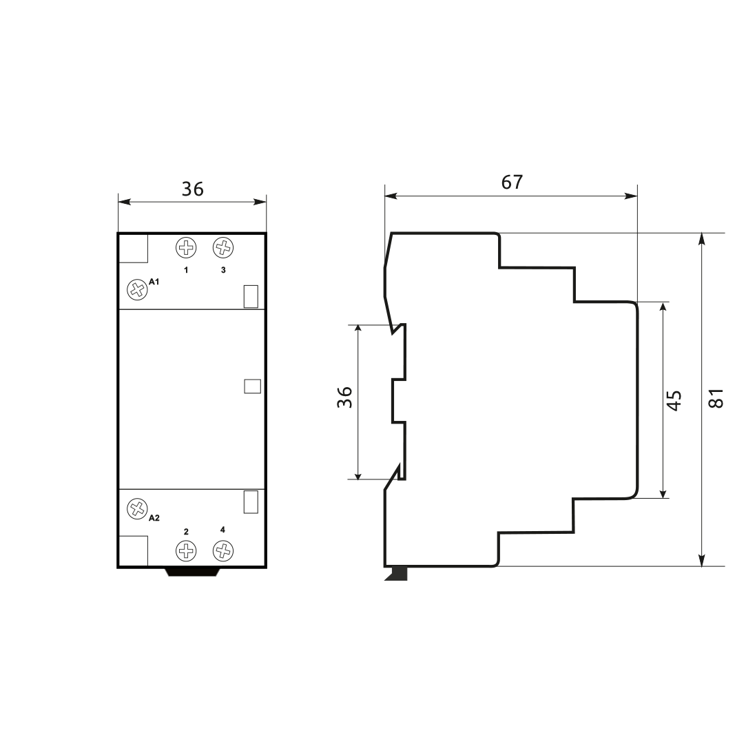Modulaarne kontaktor 2P | 2NO | 63A | 230VAC | DIN | MCF3 Promfactor Baltic MCF36320230 1 Modulaarne kontaktor 2P | 2NO | 63A | 230VAC | DIN | MCF3 Promfactor Baltic MCF36320230 1