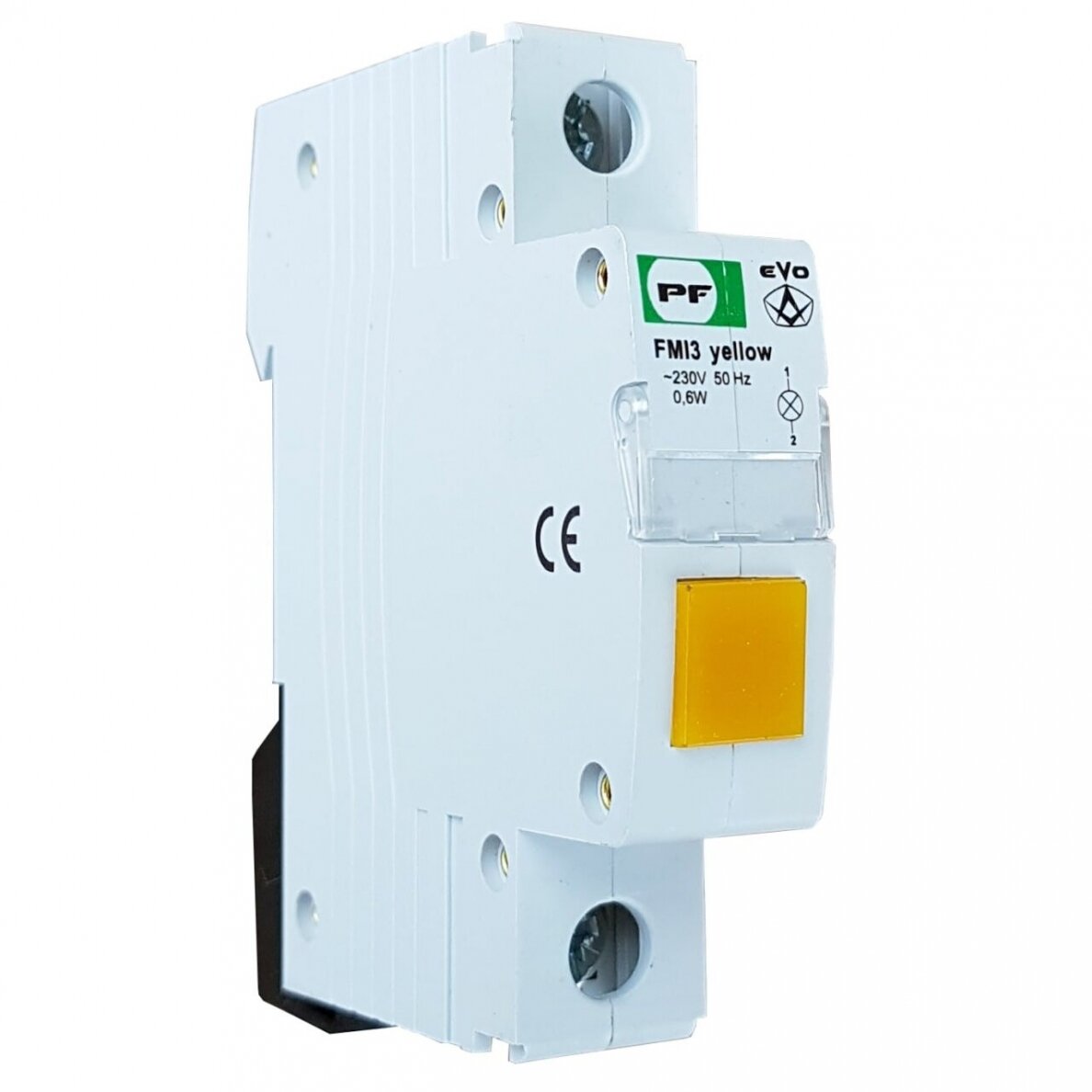Moduļu indikators LED gaisma | dzeltens | 230V | IP20 | EVO FMI3 Promfactor Baltic FMIY230