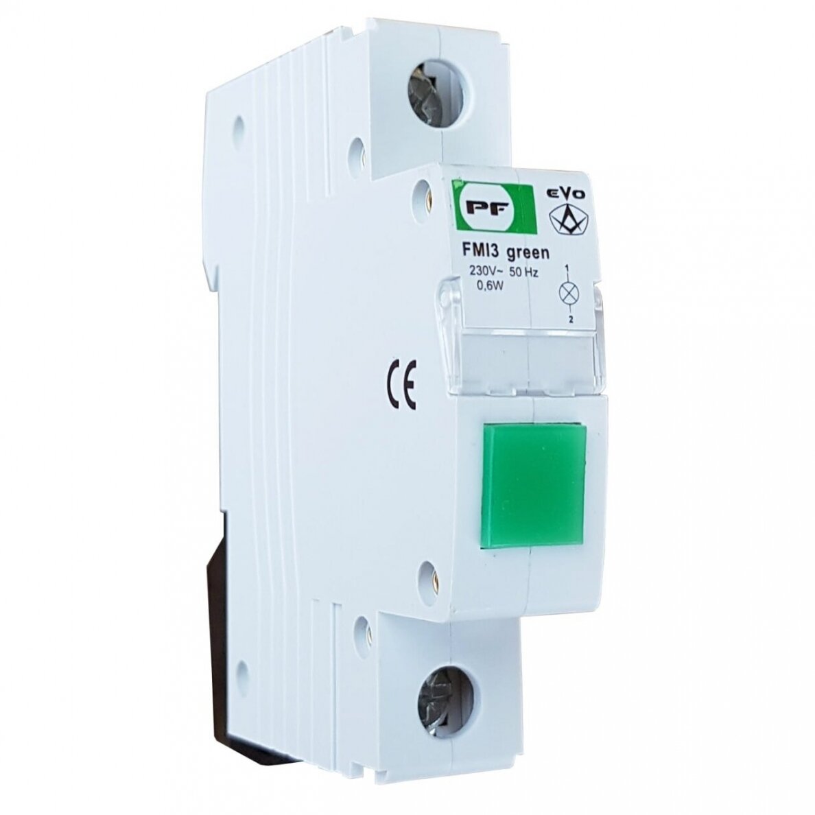 Modułowa diodowa lampa wskaźnikowa | zielona | 230V | IP20 | EVO FMI3 Promfactor Baltic FMIG230