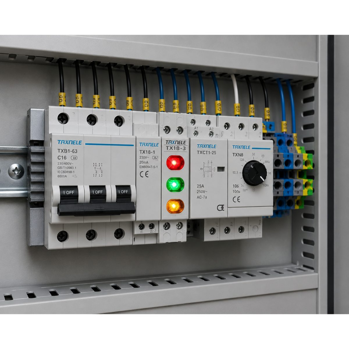 Modułowa sygnalizacyjna lampka LED | 18mm | czerwona/zielona/żółta | 230V AC/DC | IP20 | DIN | do rozdzielnic elektrycznych i szaf sterowniczych 4 Modułowa sygnalizacyjna lampka LED | 18mm | czerwona/zielona/żółta | 230V AC/DC | IP20 | DIN | do rozdzielnic elektrycznych i szaf sterowniczych 4