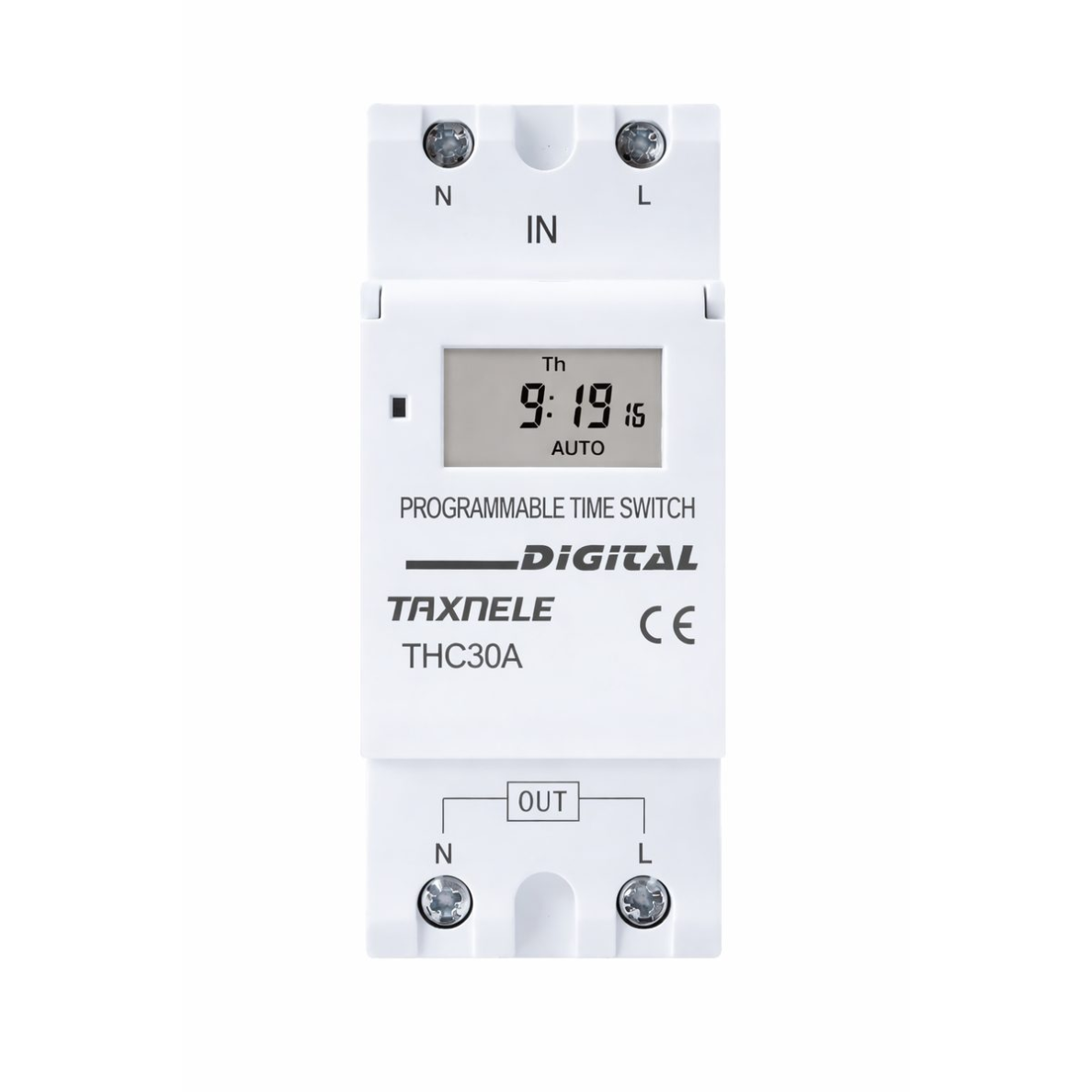 Digital time relay | timer | weekly | 30A | 230V | DIN | LCD display | automatic control