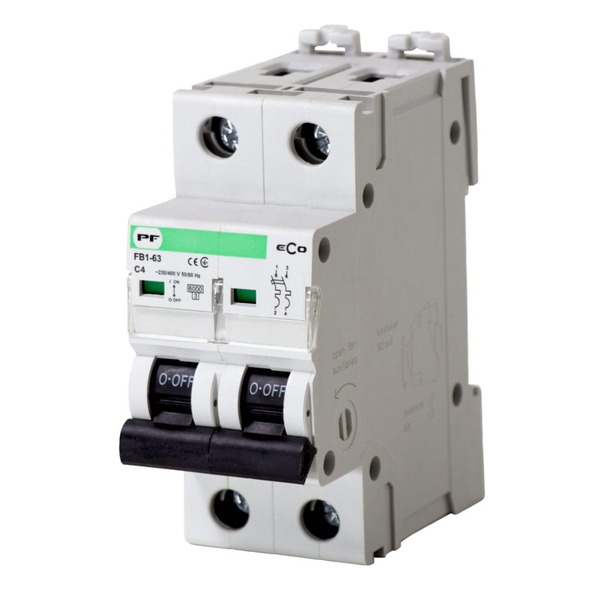 Modulaarne kaitselüliti 2P | 4A | C | 6kA | DIN | ECO FB1-63 Promfactor Baltic FB1C2004 Modulaarne kaitselüliti 2P | 4A | C | 6kA | DIN | ECO FB1-63 Promfactor Baltic FB1C2004