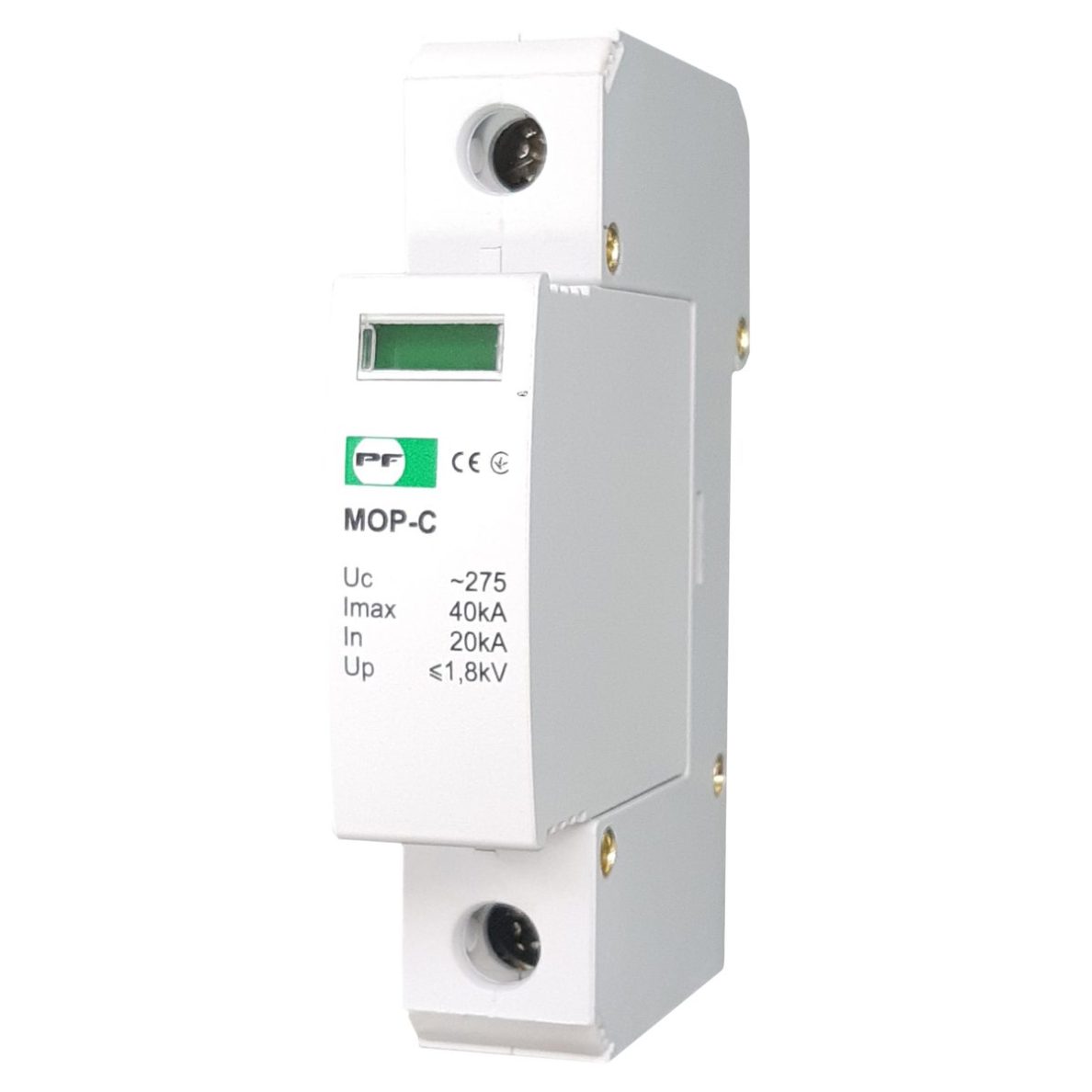 Modułowy ogranicznik przepięć 1P | 20kA | 275V | II/T2/C | DIN | Promfactor Baltic MOP1-C275/20