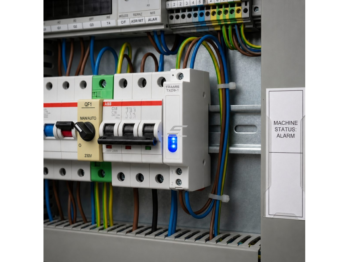 Modulinė signalinė LED lemputė | 9mm | mėlyna | 230V AC/DC | IP20 | DIN | elektros skydams ir spintoms 4