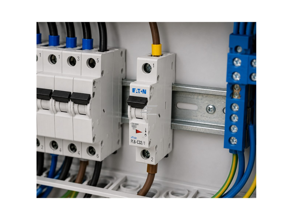 Modulinis automatinis jungiklis | 1P | 16A | B | 6kA | DIN | MCB | Eaton | PL6-B16/1 | 286521 1