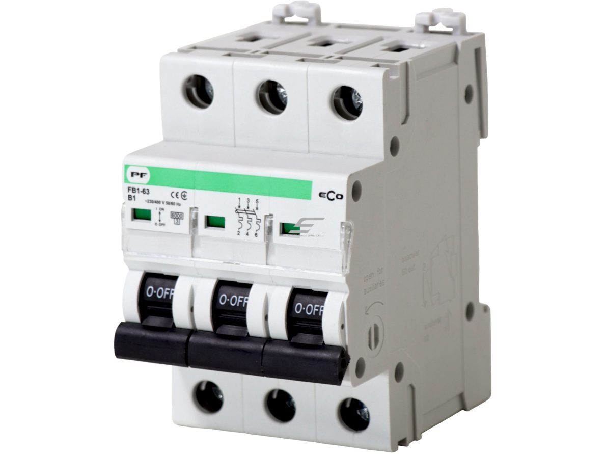 Modulinis automatinis jungiklis | 3P | 1A | B | 6kA | DIN | MCB | ECO FB1-63 | Promfactor Baltic | FB1B3001 | 4779040155303 Modulinis automatinis jungiklis | 3P | 1A | B | 6kA | DIN | MCB | ECO FB1-63 | Promfactor Baltic | FB1B3001 | 4779040155303