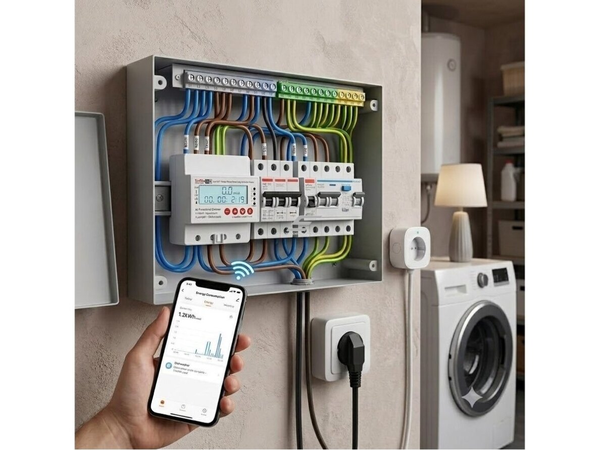 Išmanus vienfazis elektros energijos skaitiklis su Tuya WiFi | 100A | AC230V | LCD | dvikryptis kWh matavimas | viršįtampio ir žemos įtampos apsauga 2 Išmanus vienfazis elektros energijos skaitiklis su Tuya WiFi | 100A | AC230V | LCD | dvikryptis kWh matavimas | viršįtampio ir žemos įtampos apsauga 2