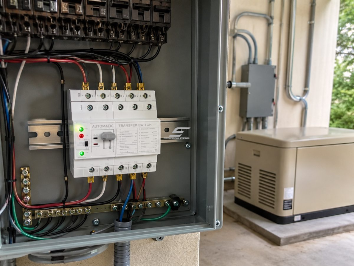 Modulinis rezervinis Automatinis galios perjungiklis generatoriams | nepertraukiamam elektros energijos tiekimui | 4P | 63A | 400V | DIN 2 Modulinis rezervinis Automatinis galios perjungiklis generatoriams | nepertraukiamam elektros energijos tiekimui | 4P | 63A | 400V | DIN 2