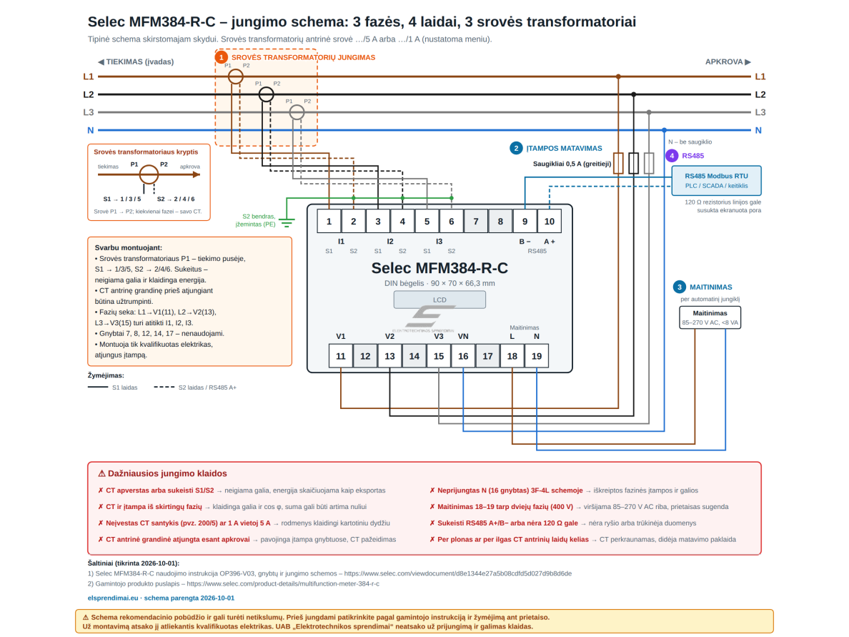 Modulinis trifazis multifunkcinis elektros energijos skaitiklis | per srovės transformatorius …/5 A (…/1 A) | 3×230/400 V | RS485 Modbus | Importas / eksportas | DIN | Selec MFM384-R-C-CE 1 Modulinis trifazis multifunkcinis elektros energijos skaitiklis | per srovės transformatorius …/5 A (…/1 A) | 3×230/400 V | RS485 Modbus | Importas / eksportas | DIN | Selec MFM384-R-C-CE 1